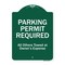 Signmission Parking Permit Required All Others Towed Owners Expense Heavy-Gauge Alum, 18" L, 24" H, GW-1824-9798 A-DES-GW-1824-9798 - alternate 1